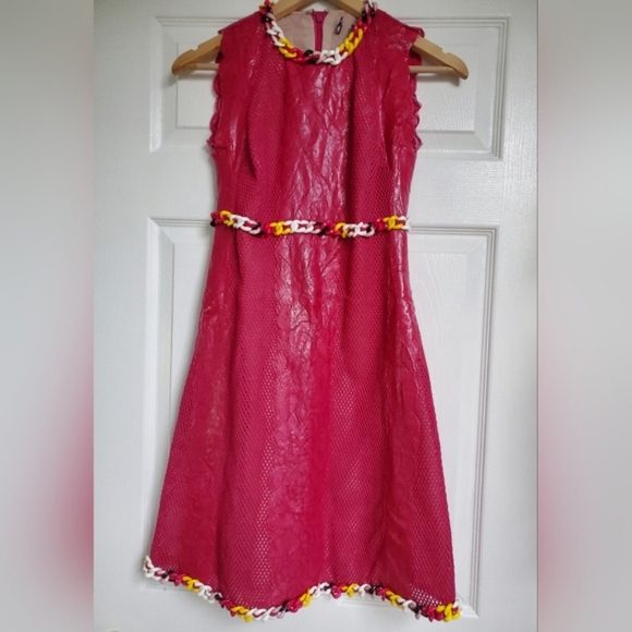 Versus Versace Dresses & Skirts - Gianni Versus Versace Pink Sleeveless Dress Size IT 38/ XS w Chain Detail